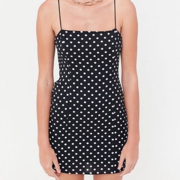 Urban Outfitters Dresses & Skirts - Urban Outfitters Black Polka Dot Mini Dress
